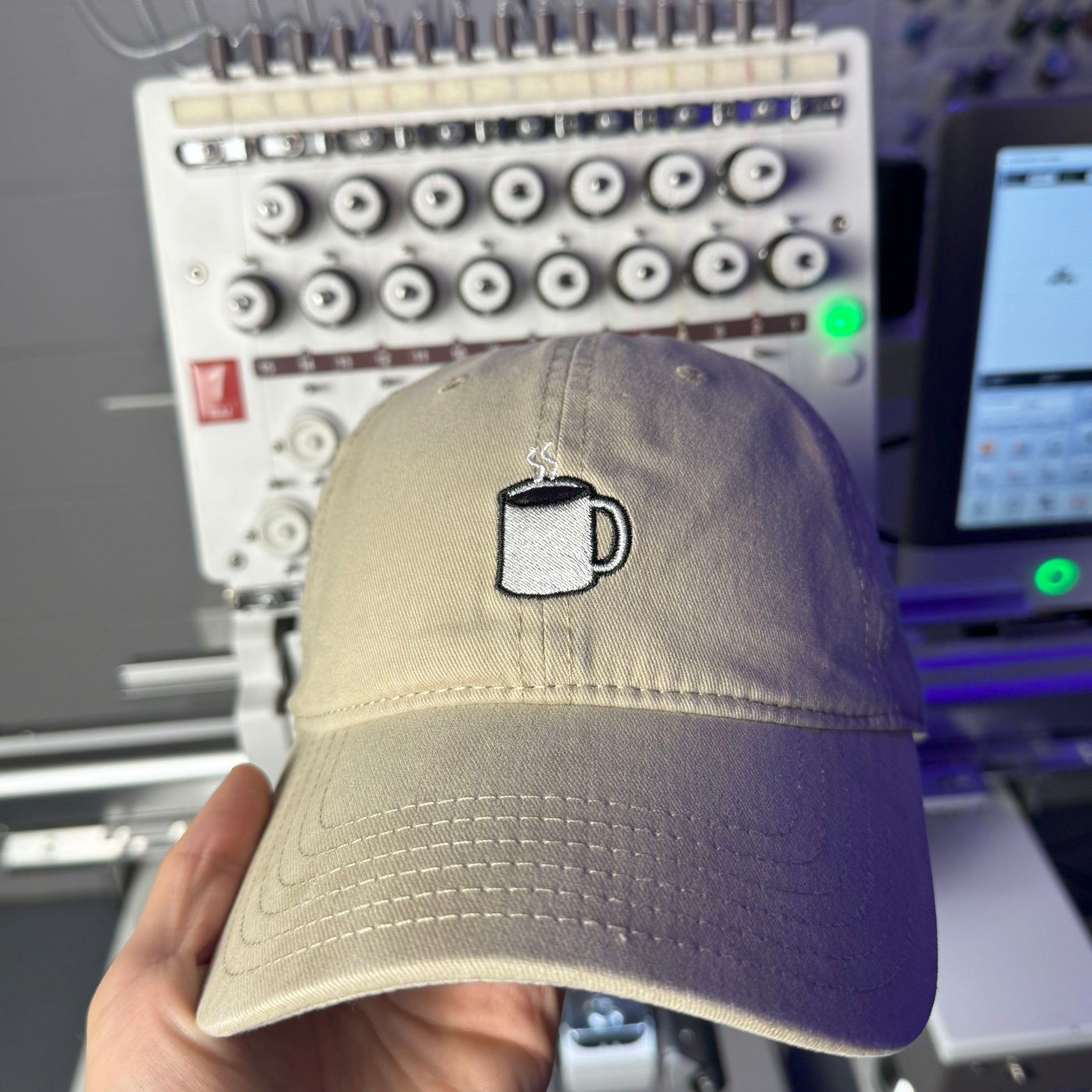 Coffee mug dad hat